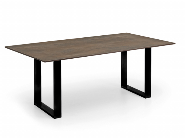 Niehoff Primus Designtisch Kuve Eisen HPL Granit-Design 180cm