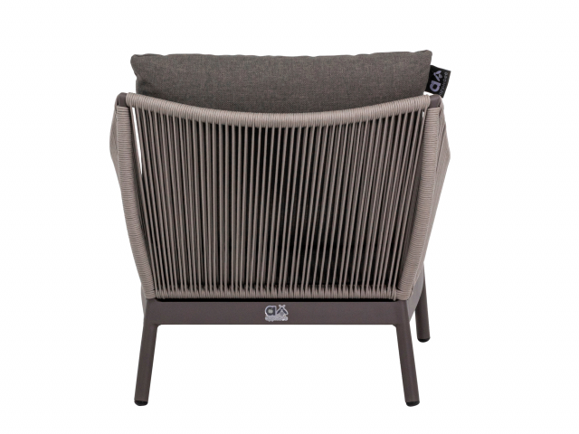 Apple Bee Bijou Lounge Sessel Rope Aluminium Taupe