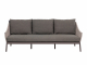 Apple Bee Bijou Lounge Sofa 3-Sitzer Rope Aluminium taupe 203cm