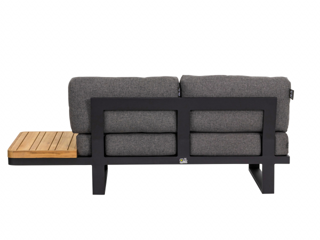 Apple Bee Mura Black Loungesofa, Ablage links