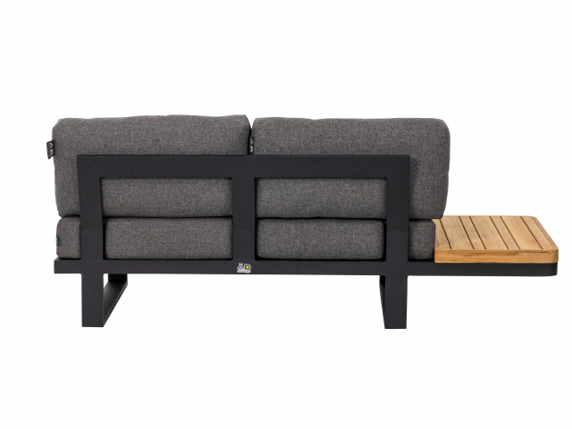 Apple Bee Mura Black Loungesofa, Ablage rechts