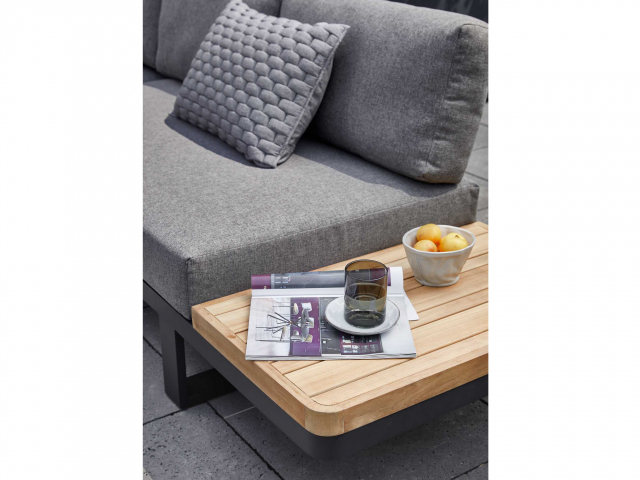 Apple Bee Mura Black Loungesofa, Ablage rechts