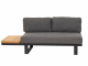 Apple Bee Mura Black Loungesofa, Ablage rechts