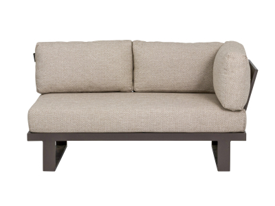 Apple Bee Mura Taupe Loungesofa, Armlehne links