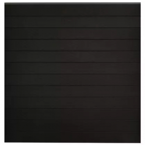 GrojaSolid BPC Steckzaun-Set 180x180cm schwarz-co-exdrudiert, Alu-anthrazit DB703