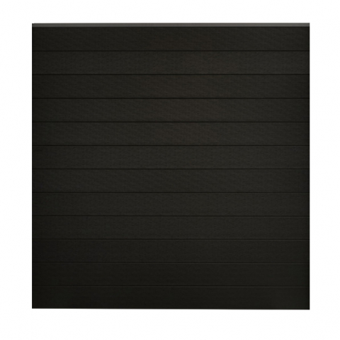 GrojaSolid BPC Steckzaun-Set 180x180cm schwarz-co-exdrudiert, Alu-anthrazit DB703