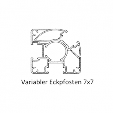 Groja Konsole GJ 51 für Solid variabler Eckpfosten 7x7cm