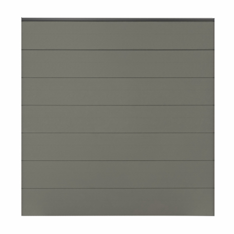 GrojaSolid Grande BPC Steckzaun 180x180cm - grau