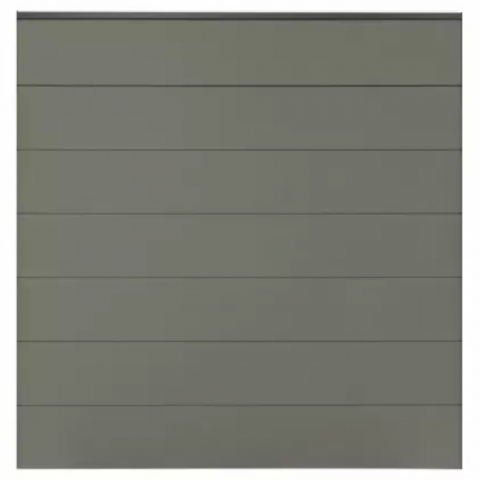 GrojaSolid Grande BPC Steckzaun 180x180cm grau