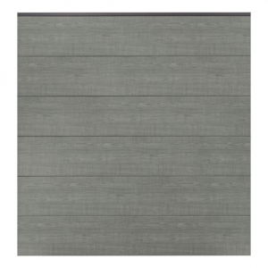 GroJa BasicLine Steckzaun-Set Grey Ash Cut-anthrazit 180x180cm