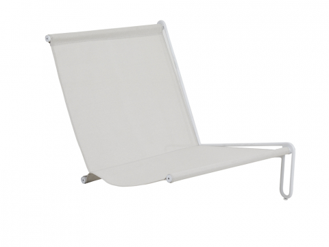 Brafab Blixt Loungesessel Aluminium weiß, Sky grey