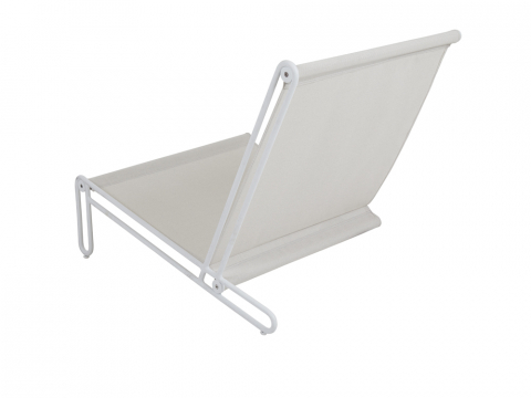 Brafab Blixt Loungesessel Aluminium weiß, Sky grey