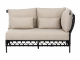 Apple Bee Pure Loungesofa links Rope black 141cm