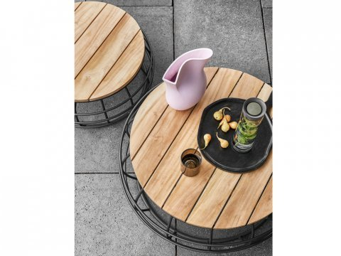 Apple Bee Pure Lounge-Set 4 Rope black