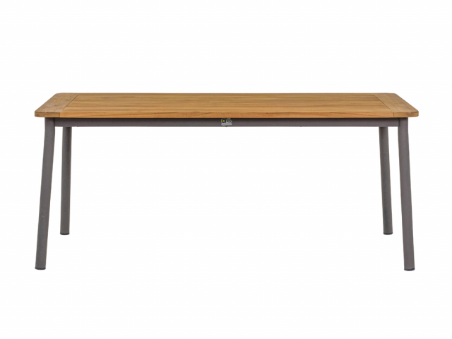 Apple Bee Bijou Diningtisch 240x100cm Taupe mit Teak-Tischplatte