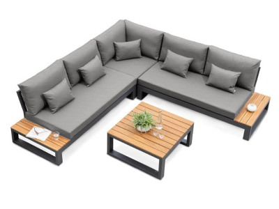 Life Soho Ecklounge-Set, Mist grey