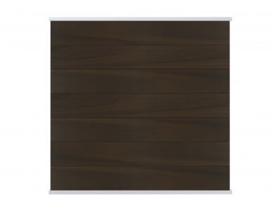 Osmo Multi Fence Co-Extrusion Grundelement 180x178cm Walnut Leisten Aluminium