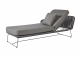 Diamond Garden Milos Daybed links, dunkelgrau