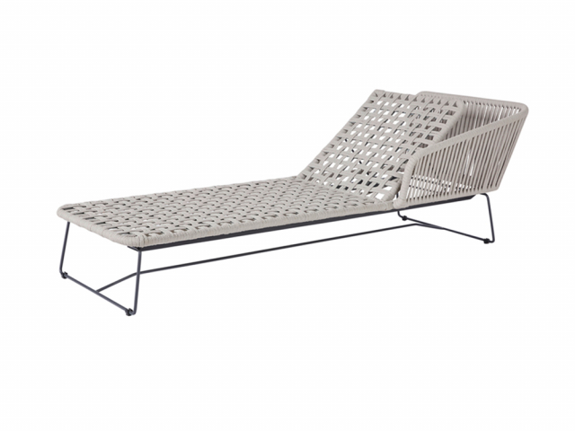 Diamond Garden Milos Daybed rechts, hellgrau