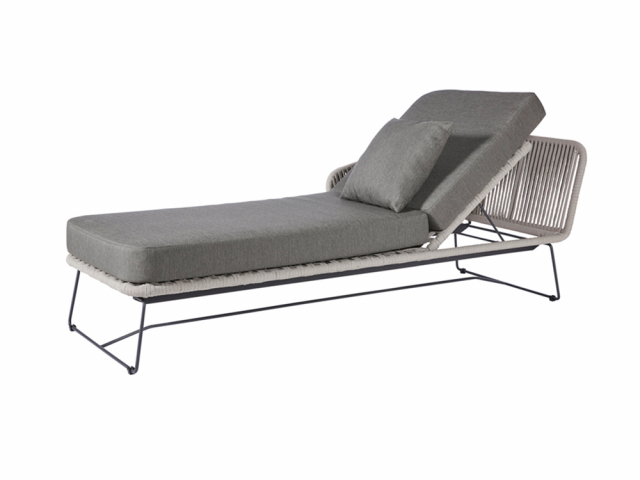 Diamond Garden Milos Daybed links, hellgrau