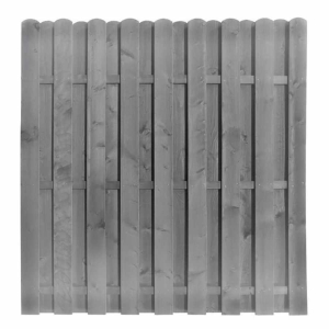 Bohlenzaun Kiefer Farbton Steingrau vorlasiert 180x180 cm Bohlenzaun Kiefer Farbton Steingrau vorlasiert 180x180 cm