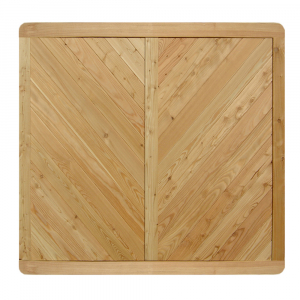 Massivzaun 180x180cm geschlossen Lärche natur Massivzaun 180x180cm geschlossen Lärche natur