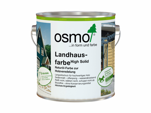 Osmo Landhausfarbe Weiß 2101, 2,5l