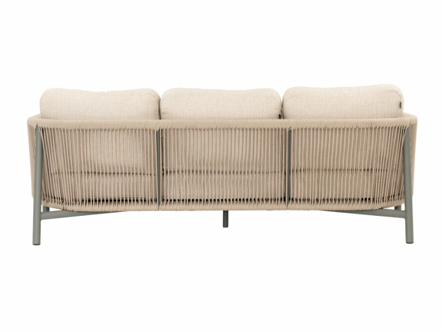 Apple Bee Bora Bora Rope Loungesofa 204cm inkl. Kissen Aluminium taupe