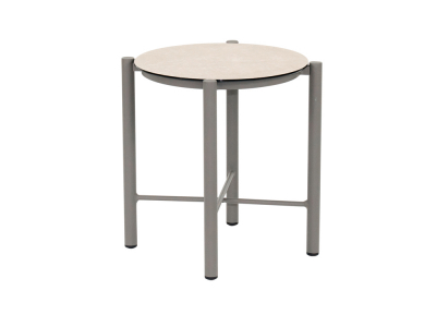 Apple Bee Bora Bora Beistelltisch Tischplastte 46x46cm Aluminium taupe