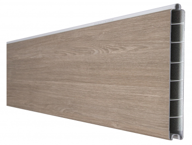 Groja BasicLine Steckzaun Einzelprofil schmal Sheffield Oak 1,9x15x180cm