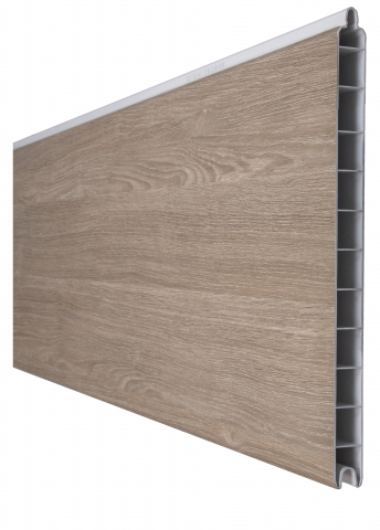 Groja BasicLine Steckzaun Premium Einzelprofil Sheffield Oak 1,9x28,4x180cm