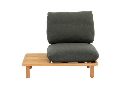 Apple Bee Sling Loungesessel Ablage rechts Teakholz Grau 108cm