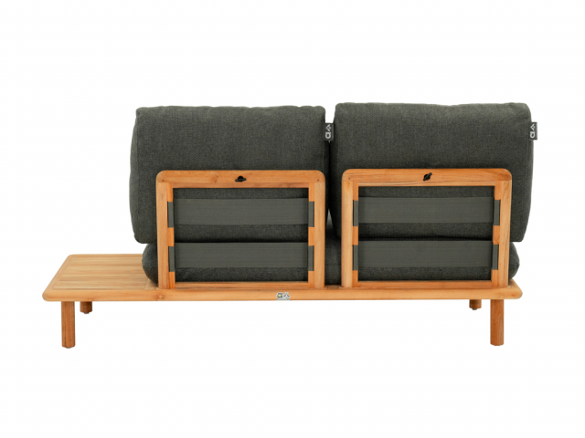 Apple Bee Sling 2-Sitzer Sofa Ablage links ca. 175cm aus Teakholz