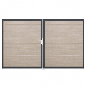 Groja BasicLine Steckzaun schmal Doppeltor DIN Rechts Sonderbreite H:180cm Sheffield Oak DB703 Groja BasicLine Steckzaun schmal Doppeltor DIN Rechts Sonderbreite H:180cm Sheffield Oak DB703