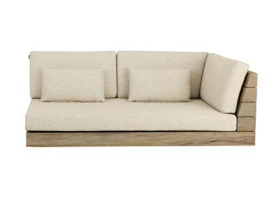 Apple Bee Sitz Long Island Sofa aus Teakholz coastal links 161cm