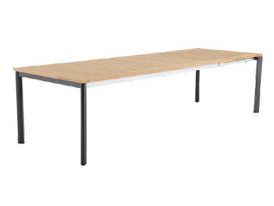 MWH Alutapo Ausziehtisch Teak, 228-295x103cm