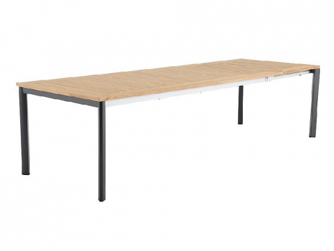 MWH Alutapo Ausziehtisch Teak, 228-295x103cm