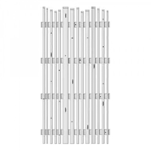 Lattenzaun Vario Fichte Grauweiß 90x180cm