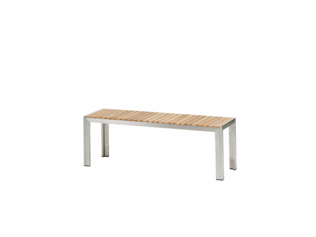 Diamond Garden Capri Bank Edelstahl Teak 130cm