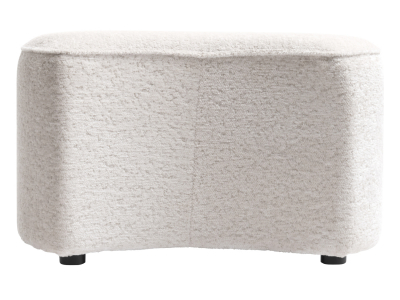 COCO Maison Roan Pouf Hocker Mond, Creme