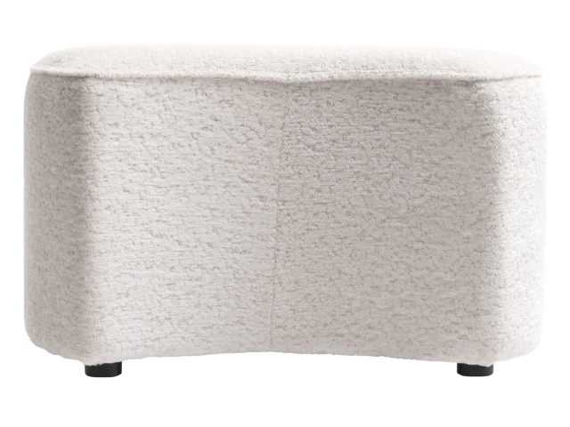 COCO Maison Roan Pouf Hocker Mond, Creme