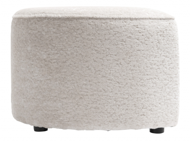 COCO Maison Roan Pouf Hocker Mond, Creme