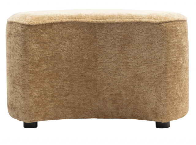 COCO Maison Roan Pouf Hocker Mond, Ockergelb