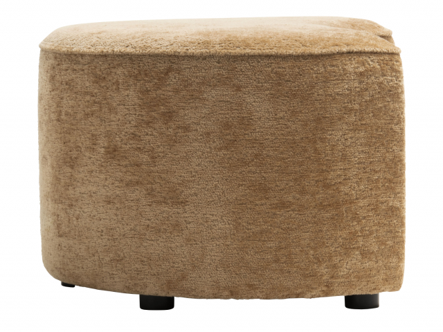 COCO Maison Roan Pouf Hocker Mond, Ockergelb