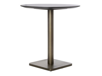 COCO Maison Brest Bistrotisch Marble Light Grey Gold 80cm