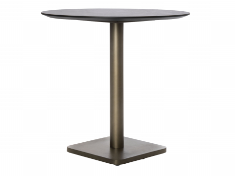 COCO Maison Brest Bistrotisch Stone Anthrazit Gold 80cm