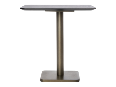 COCO Maison Brest Bistrotisch Marble Light Grey Gold 75x75cm