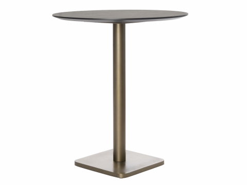 COCO Maison Brest Bartisch Stone Anthrazit Gold 80cm