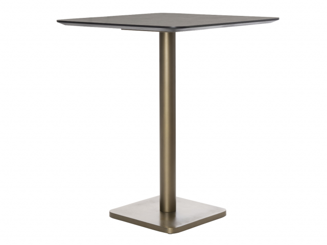 COCO Maison Brest Bartisch Stone Anthrazit Gold 75x75cm