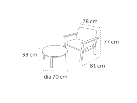 Creador Grandiosa Gartenmbel Set Wei